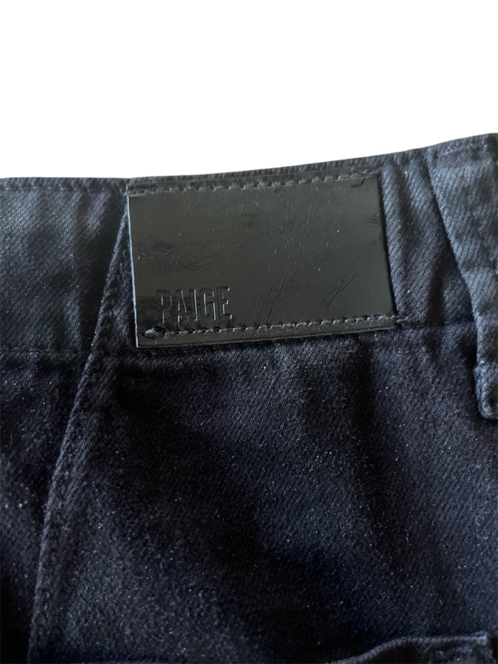PAIGE Black Mini Skirt with Frayed Hem - Picture 5 of 5